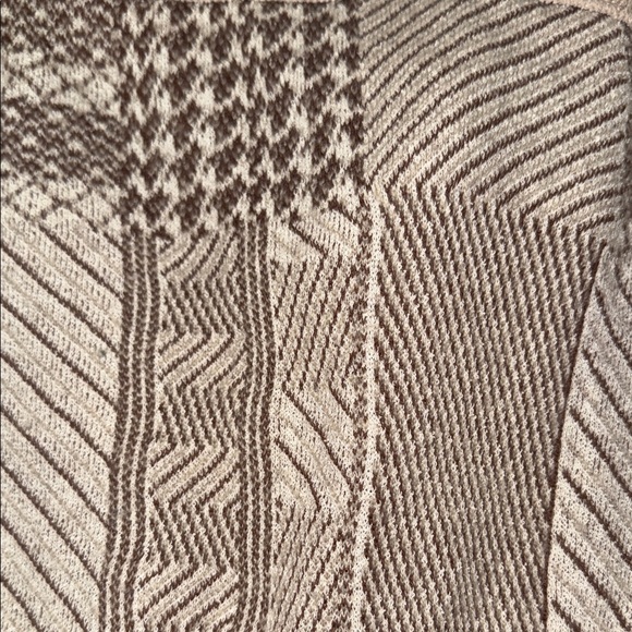 Free People Stylish Beige and Brown Button-Up Cardigan - Picture 8 of 9